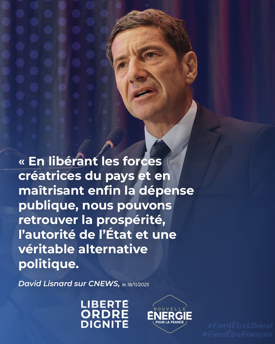 Nouv_Energie's tweet image. « Nous pouvons créer une nouvelle altérité politique et retrouver l’autorité de l’État comme la maîtrise de notre destin. » @davidlisnard
