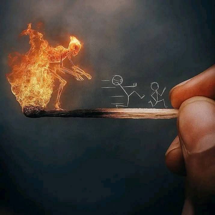 "الهروب من أخطائك هو سباق لن تفوز به أبدًا ."