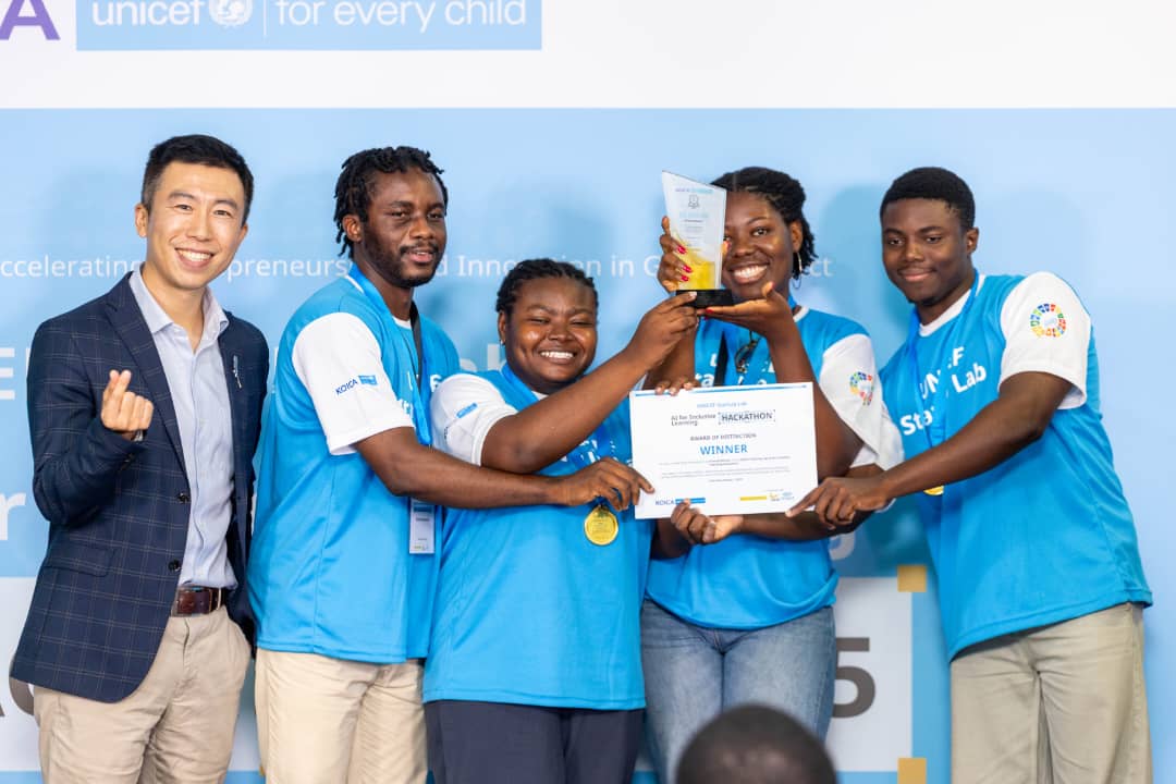 The <a href="/UNICEFStartups/">UNICEF StartUp Lab</a> proudly announces winners of the #AIforInclusiveLearning Hackathon!

After three days of building, testing, and collaboration, young innovators developed powerful solutions for inclusive education, including tools to strengthen the Harmonized GSL dictionary.