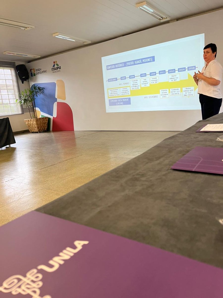 Participamos de la Reunión Técnica - Programas de Escuelas Interculturales de Frontera (PEIF) en Itaipú Parque Tec - Auditorio Florestan Fernandez.
Quiero agradecer a Jorgelina Tallei (UNILA) y al Ministerio de Educación de Brasil por la invitación.