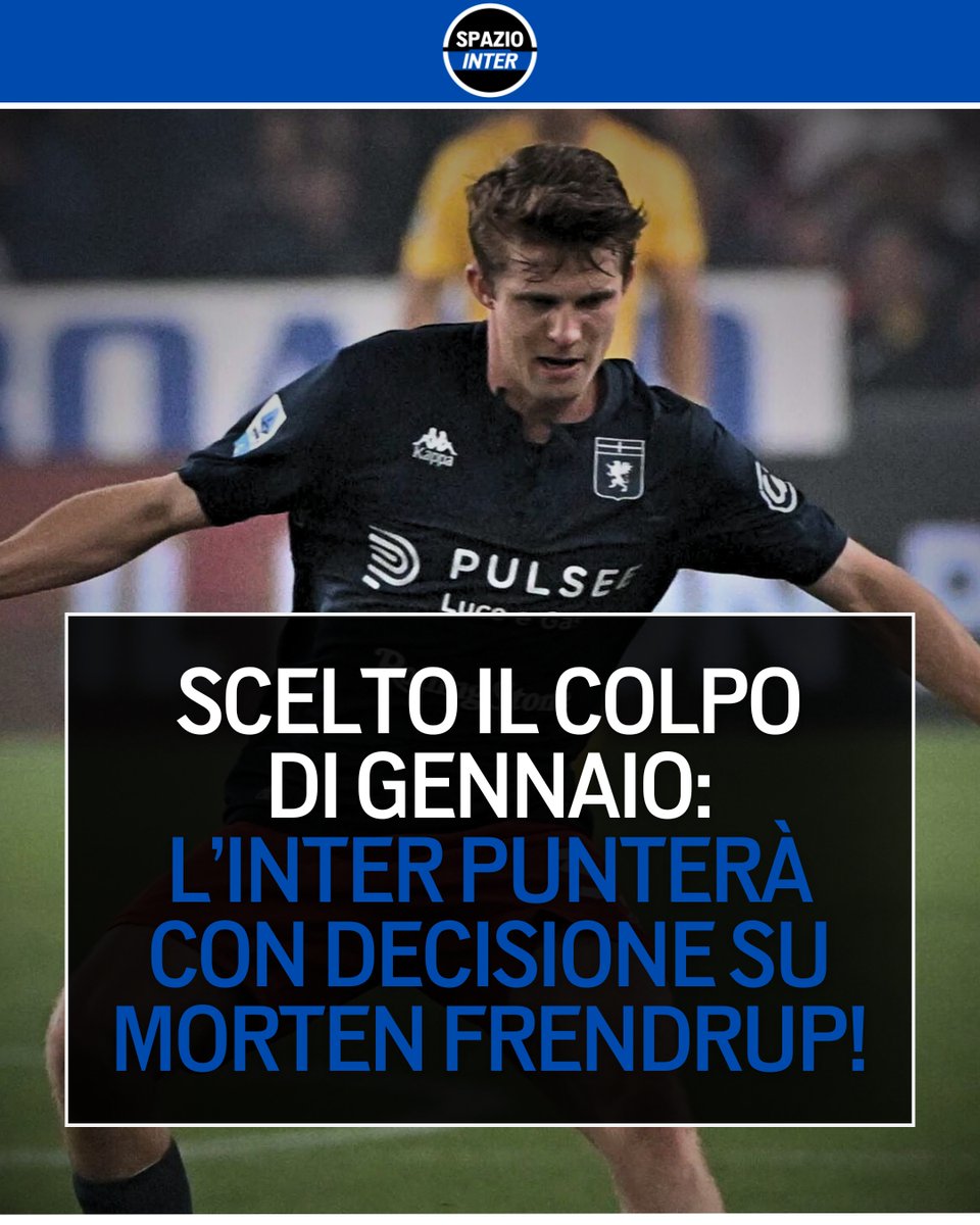 SpazioInter's tweet image. Il piano dell&apos;Inter per gennaio: tutta su Frendrup 🔥

Secondo &quot;La Gazzetta dello Sport&quot;, l&apos;Inter avrebbe scelto il danese come colpo per rinforzare un centrocampo che potrebbe vedere l&apos;addio di uno fra Frattesi e Diouf 💥

#Frendrup #Inter #spaziointer