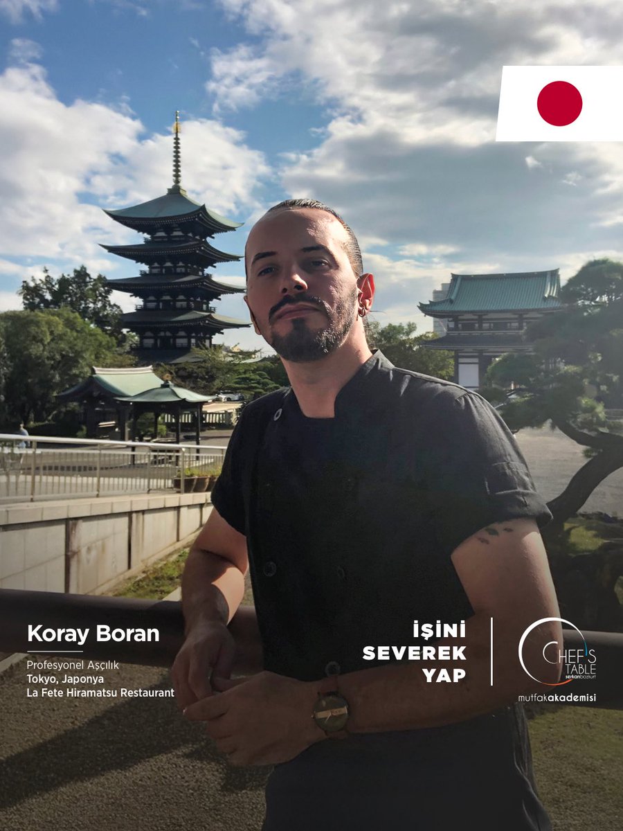 ChefsTableMutAk's tweet image. Profesyonel Aşçılık Eğitimi mezunlarımızdan Koray Boran, Tokyo, Japonya’da bulunan La Fete Hiramatsu Restaurant’ta kariyerine Executive Sous Chef olarak devam etmektedir. Sevgili Koray Boran’a kariyerinde bol şans ve başarılar diliyoruz. Yolu açık olsun!