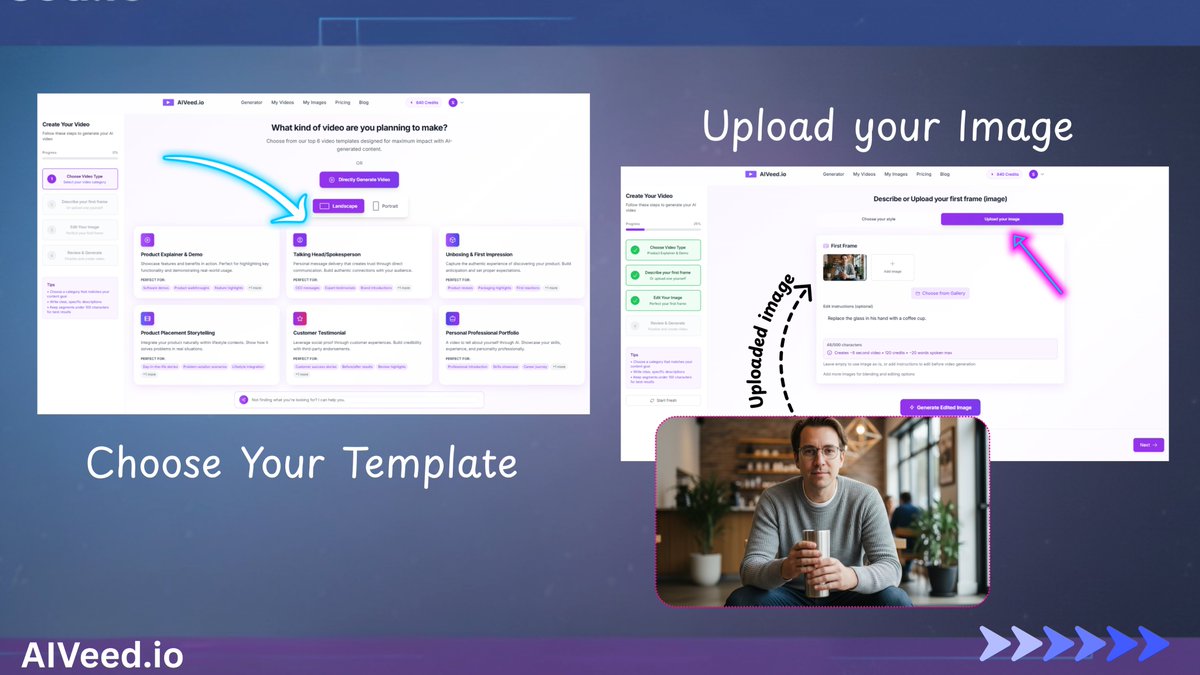AIVeed_io's tweet image. You can customize your AI avatar in seconds using AIVeed.io 🤯🔥

Change the avatar, outfit, profession, background -EVERYTHING.

Start customizing today→ aiveed.io

#AIVeedio #AIAvatar #AvatarCustomization #ContentCreation #AIContent #DigitalAvatar