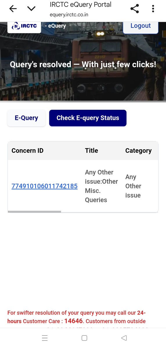 deepdey89's tweet image. @IRCTCofficial My refund queries for PNR 6458612964 and 6658490040 along with ticket ID 774910106011742185 raised on 8th November are still pending. Request urgent resolution. #IRCTC #RefundPending
