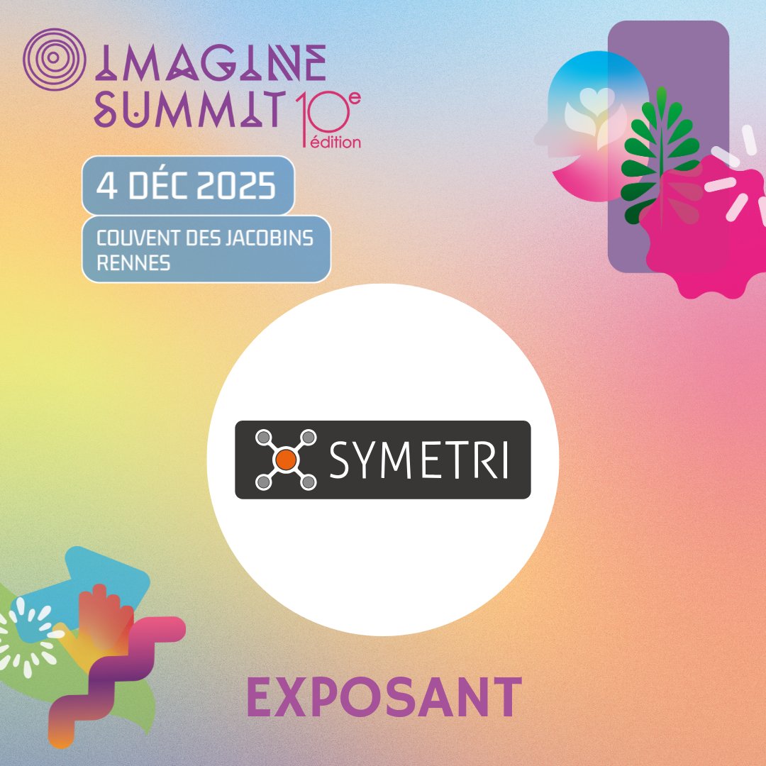 🎉 Symetri sera présent à la 10ᵉ édition d’Imagine Summit 📅 4 décembre 2025📍 Couvent des Jacobins  Rennes, l’événement phare de l’#innovation porté par <a href="/poool_le/">LePoool</a>, La French Tech Rennes St-Malo, en coproduction avec <a href="/DestiRennes/">DestinationRennes</a>  et <a href="/Inria/">Inria</a>. Vous aussi, vous y serez ?