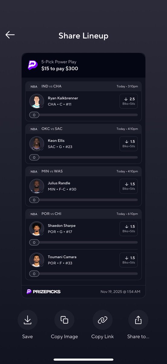 JaeLocks's tweet image. NBA POTD PRIZEPICKS✅✅✅
If this cashes I’ll give $50 to someone who likes!
More plays posted in free discord
#prizepickswinning #lock #nba #nbaprizepicks