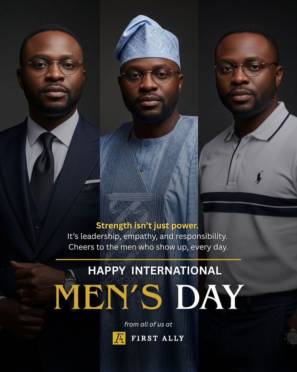 Strength shows in character, leadership, and how you treat people.
Today, you are celebrated for the way you show up and make a real difference.

Happy International Men’s Day.

#firstally #IMD