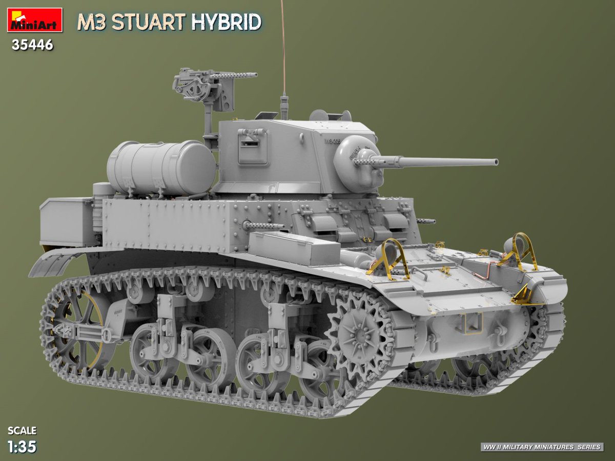 MiniArt_Models's tweet image. New #MiniArt Kit Coming Soon:
35446 M3 STUART HYBRID
miniart-models.com/product/35446/
Plastic Model Kit Scale 1:35