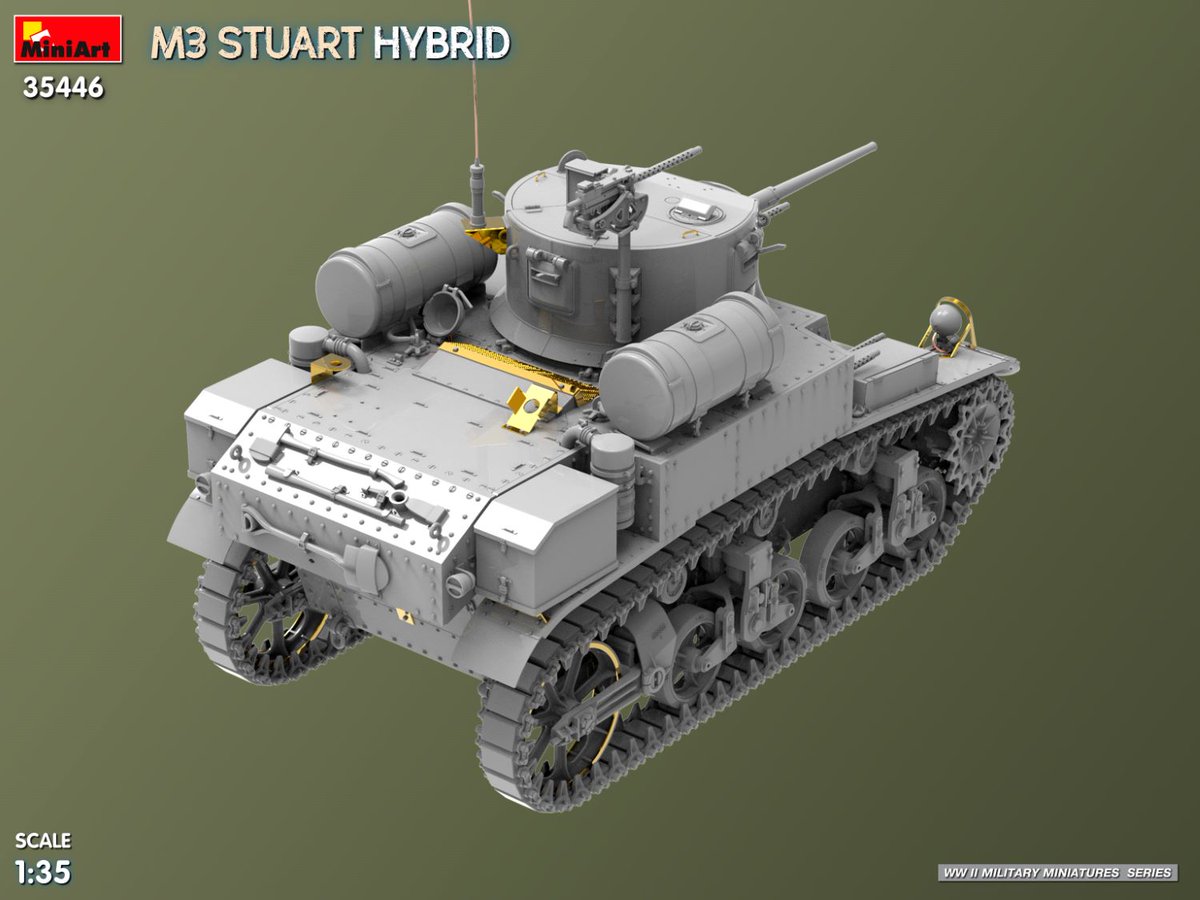 MiniArt_Models's tweet image. New #MiniArt Kit Coming Soon:
35446 M3 STUART HYBRID
miniart-models.com/product/35446/
Plastic Model Kit Scale 1:35
