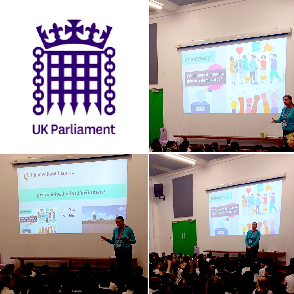 KS2 had an engaging UK Parliament assembly from <a href="/UKParliament/">UK Parliament</a> — learning how Parliament works, the role of the House of Commons &amp; their MP, how laws are made in the House of Lords, and what democracy &amp; citizenship look like in action. 🇬🇧 #democracy #parliament