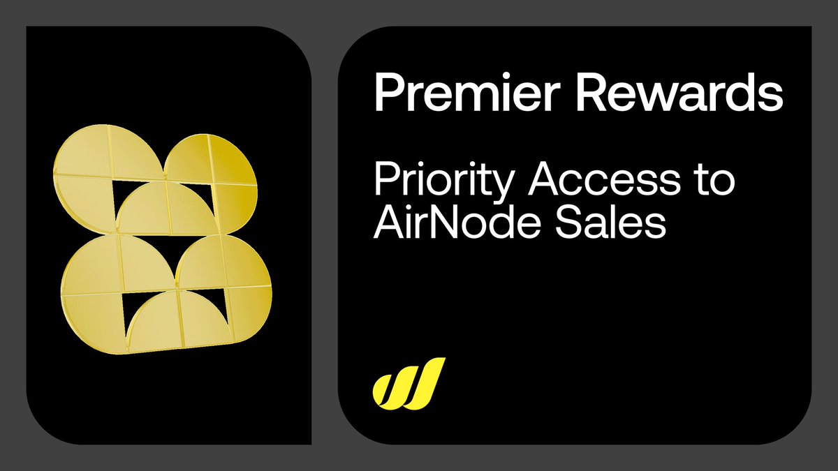Premier Rewards Priority Access Update.

We are preparing to activate Priority Access for AirNode sales. 

This includes a concierge service for Gold tier and above that begins this week, giving eligible members priority access to upcoming allocations.

Silver tier members will