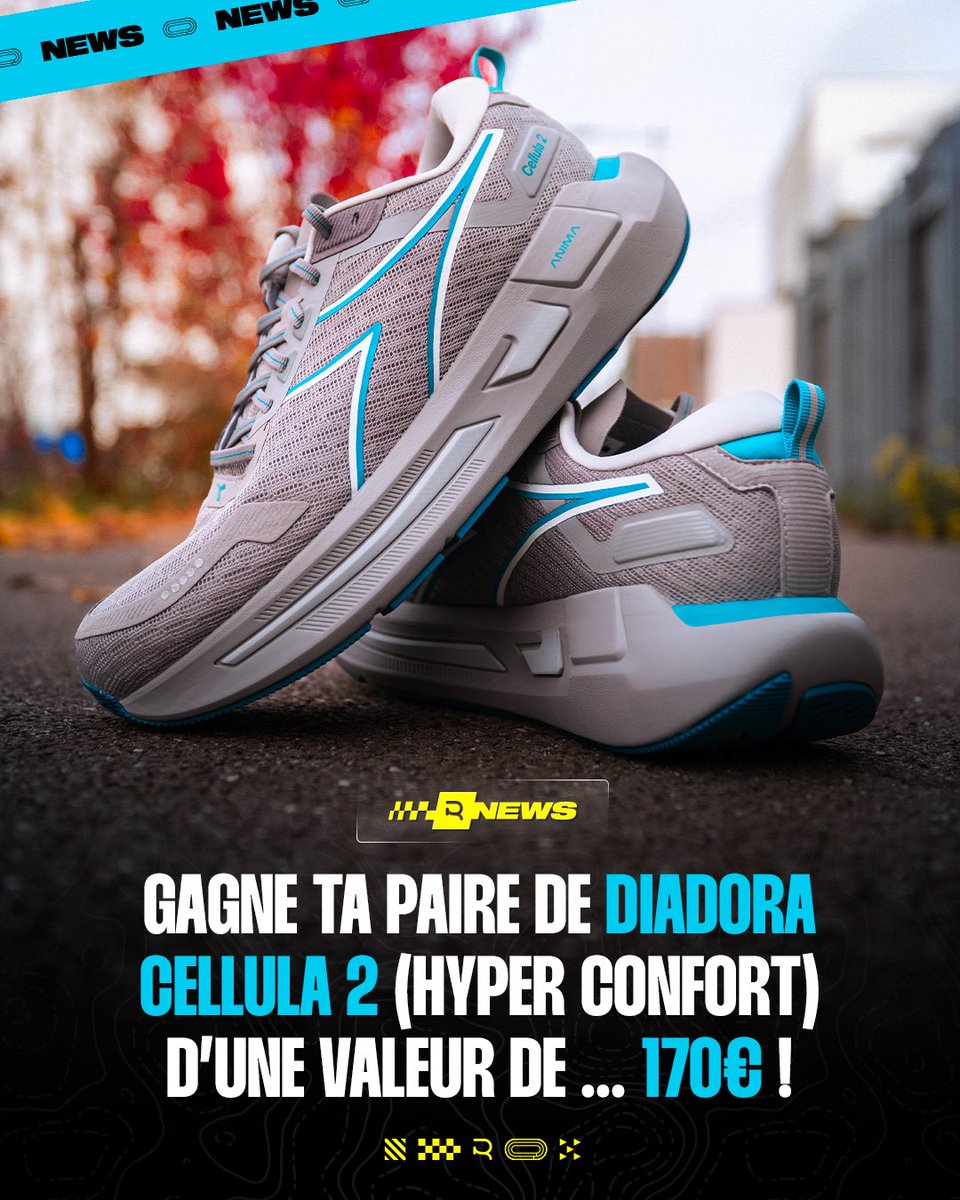 🌸🌼 𝑱𝑬𝑼-𝑪𝑶𝑵𝑪𝑶𝑼𝑹𝑺 ! C’est le top modèle confortable et polyvalent de la marque Italienne 𝑫𝒊𝒂𝒅𝒐𝒓𝒂 (🇮🇹) : gagnez une paire de “Cellula 2” 🙆‍♂️ Elle est parfaite pour enchaîner les kilomètres au quotidien !

Gagnez la paire ici ➡️ run-ix.co/3XqqQG3.