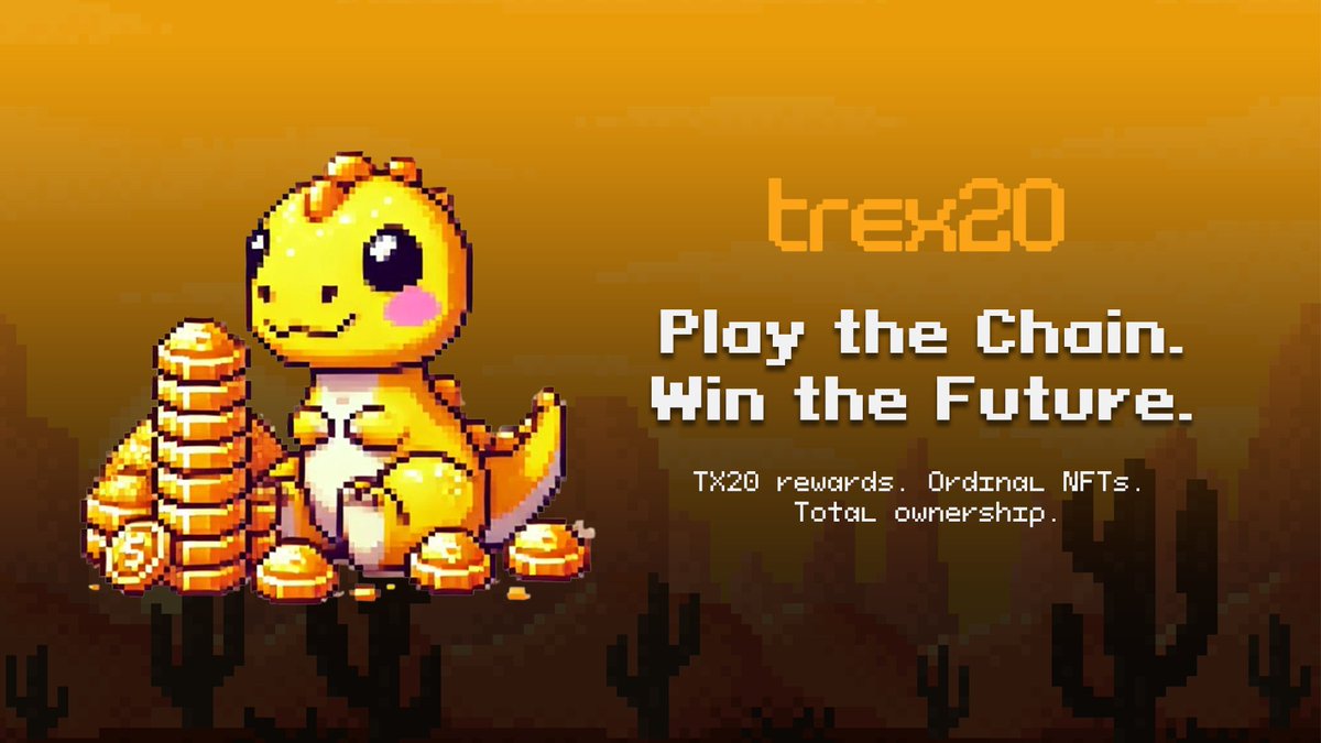 trex20_official's tweet image. 🌐 You’ve Entered Sector TREX20

This isn’t just another crypto game.
It’s a decentralized battleground.
🎮 Every level you clear earns you TX20
📦 Every NFT you hold can generate yield
🪙 Every move you make is on the Bitcoin chain

No paywalls. No gas fees. Just pure, sovereign…
