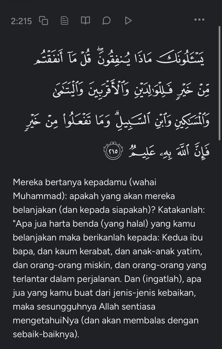amalmnop's tweet photo. Keutamaan sedekah:
1. Ibu bapa
2. Keluarga
3. Anak yatim
4. Orang miskin
5. Musafir yang memerlukan

Sedekah kepada ahli keluarga yang memerlukan > sedekah kepada orang miskin. https://t.co/6m7ZYOOLPk