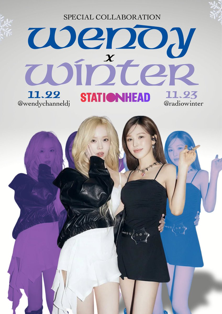 wendyradio's tweet image. DO YOU FEEL BLUE? HAVING AN EXISTENTIAL CRISIS? 😔

You’ve come to the right place, because WENDY and WINTER will make you feel better 🤩

Join us on November 22-23 for a special collab with @KMJSTREAMING!

DOUBLE Ws. DOUBLE WINS. DOUBLE HAPPINESS.

See you soon! 

#WENDY #WINTER