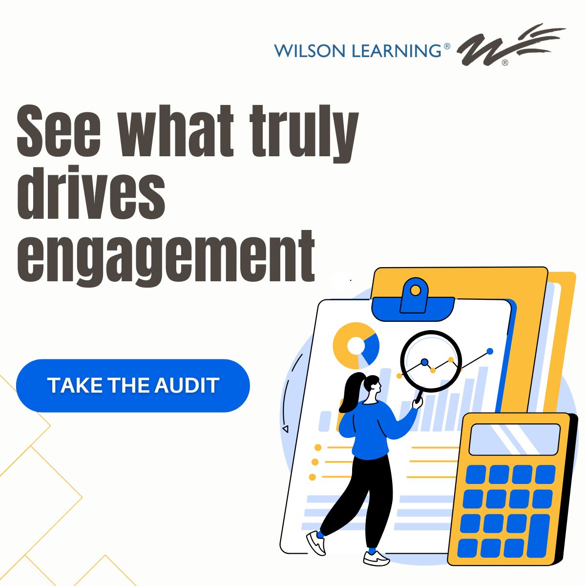 WilsonLearning's tweet image. By taking this quick assessment, you can identify your key strengths, pinpoint areas for improvement, and gain insight into how to optimize your engagement, influence, and overall effectiveness. 

Take the audit today: lnkd.in/gYfjDpFv