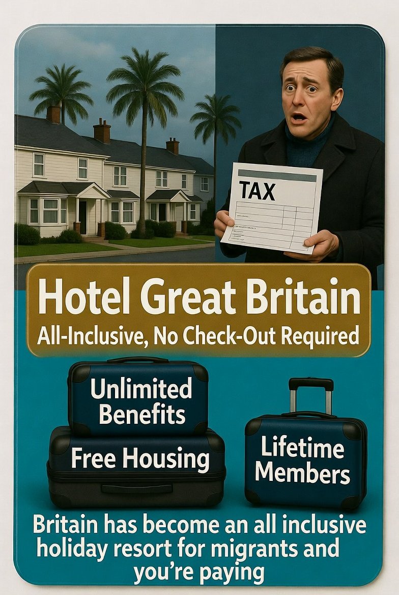 skbytes's tweet image. “Welcome to Britain: where the hotel buffet is free… unless you’re the one paying for it.”