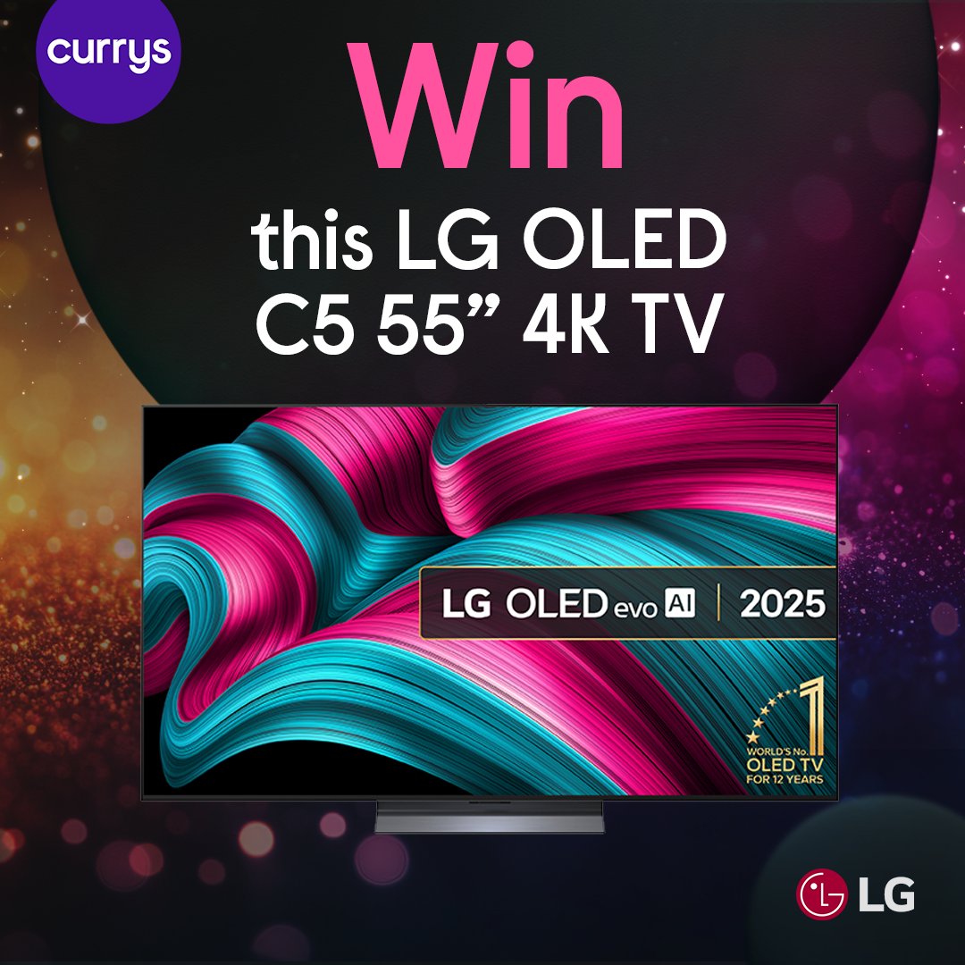 currys's tweet image. ✨ GIVEAWAY TIME✨

We&apos;re celebrating this Black Friday with a full day of TV giveaways! 

To enter follow @Currys, like this post and reply with your favourite film #CurrysPurpleFriday 👇

Comp closes: 20/11
T&amp;amp;Cs: bit.ly/4i9ewlS