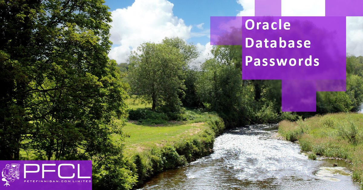 petefinnigan's tweet image. A detailed discussion of passwords in the Oracle database. - petefinnigan.com/weblog/archive… -

#oracleace #password #security #cracking