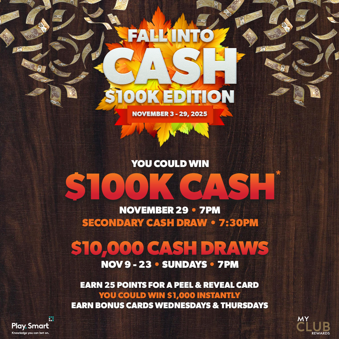 CasinoRamaLive's tweet image. 🍂 Double your chances to win! 🍂 
Earn bonus Peel &amp;amp; Reveal cards every Wednesday &amp;amp; Thursday for a chance at $1,000 instantly! Visit Guest Services for full details.  

Reward Life with My Club Rewards, only at Gateway Casinos! #RewardLife #MyClubRewards #FallIntoCash 

19+ |
