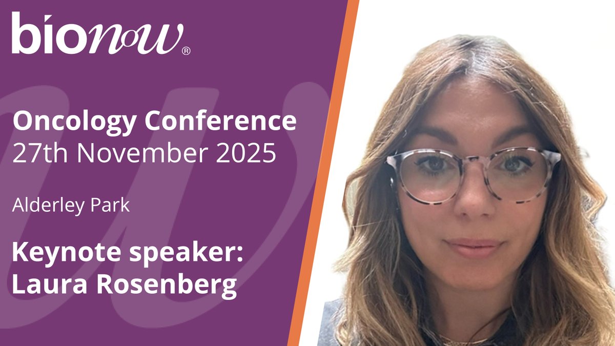 Bionow's tweet image. Our 2nd #Oncology conference #SpeakerWeek presenter is @AstraZeneca's Director of #TargetValidation in #DiscoverySciences, Laura Rosenberg, who has over 12 years' experience leading teams focused on the translation of complex biology into #DrugDiscovery.

bionow.glueup.com/event/bionow-o…