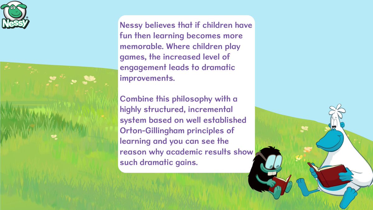 NessyLearning's tweet image. Nessy believes in the inclusiveness of education by using an individualized approach.

Historically it has been difficult for one teacher to meet the individual needs of every student in a large classroom. Technology has now made this possible. Using Nessy, children follow their…