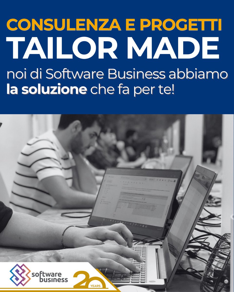 soft_bus's tweet image. Software Business si distingue per l’approccio consulenziale e progettuale orientato alle esigenze delle piccole e medie imprese.

Ogni intervento nasce da un’analisi del contesto operativo del cliente, per garantire soluzioni scalabili e integrate agli obiettivi di business.