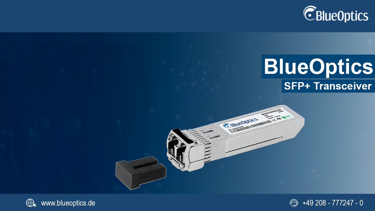 CBOGmbH's tweet image. Discover the BlueOptics SFP+ SR #Multimode #Transceiver, a top-tier optical transceiver module designed for high-speed #DataTransmission over multimode #fiber. 

🌐👉 blueoptics.de/bo35j856s3d_bl…