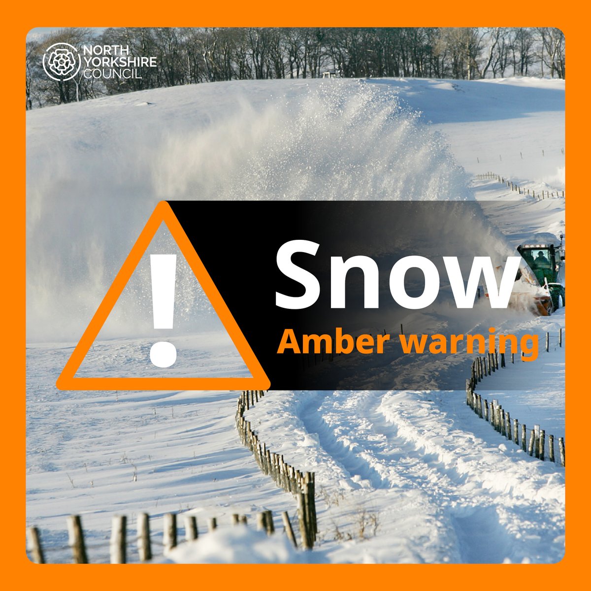 northyorksc's tweet image. The @metoffice has issued a number of weather warnings for North Yorkshire.

A yellow warning for snow and ice is in place for the east of North Yorkshire until 11:59pm today (Wednesday).

An amber warning for snow is in place for the North Yorkshire Moors and parts of the…