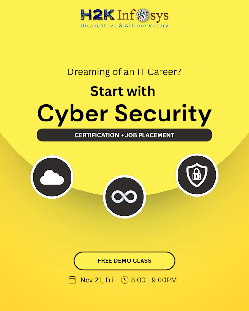 h2kinfosys's tweet image. 🚀 Dreaming of an IT Career? Start with Cyber Security!
Enroll Now : h2kinfosys.com/courses/cyber-…
📞 +1 770-777-1269 | 📧 training@h2kinfosys.com
👉 For Latest Updates about H2kinfosys In One Click: h2kinfosys.com/quick-links/
#CyberSecurity #CyberSecurityTraining #trending #Viralpost