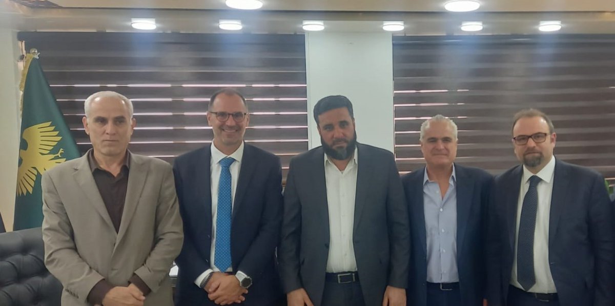 IntBevCon's tweet photo. BC Group as the agents of Buhler is honored to conclude a successful visit to Syria alongside our partners. Our delegation met with H.E. Eng. Maher Khalil Al-Hassan deputy minister of Economy &amp; Industry to discuss enhancing food security,,
full post: https://t.co/3vXxuCeQ7Z https://t.co/i5Hwqn4ZC3
