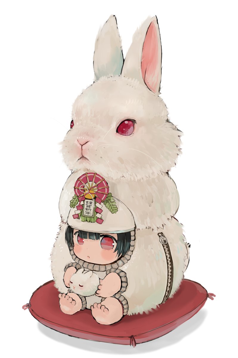 ebimomomo's tweet image. 11/24のコミティアではバニーガール本を作ると言っておりましたが、バニーの数が中途半端で間に合わないので、干支が一周していたのもあり、キグルミガール干支シリーズのまとめ本を出しますです！