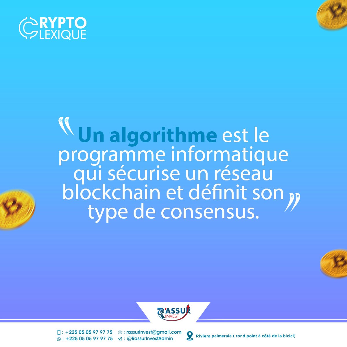 RassurInvest's tweet image. Qu&apos;est-ce qu&apos;un 𝗮𝗹𝗴𝗼𝗿𝗶𝘁𝗵𝗺𝗲?    
                
#algorithme #cryptolexique #education #formation #training #rassurexchange