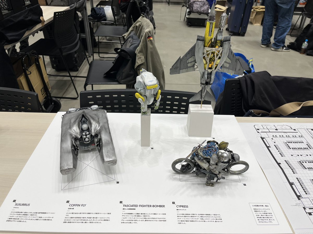 katoya01's tweet image. #タマミー2025 
今回、katoya的に1番感動した舟㕣山さんの作品‼︎@state_steven 
無機物でありながら有機物な雰囲気もあるエロい作品には憧れます‼︎
普通、飛行機の腹をこんなデザインにしないでしょw