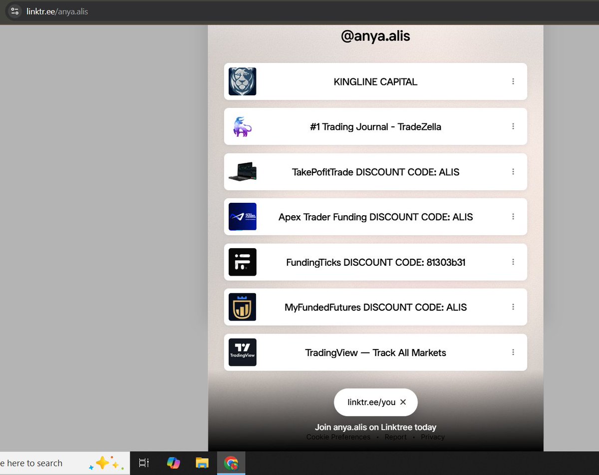 EscapeLeMatrix's tweet photo. @AkiraRaizel60 @AnyaAlis If you see a list of affiliate codes in 2025 and still don't realize its a scammer, you were literally born yesterday. https://t.co/nx0fgIWlkj