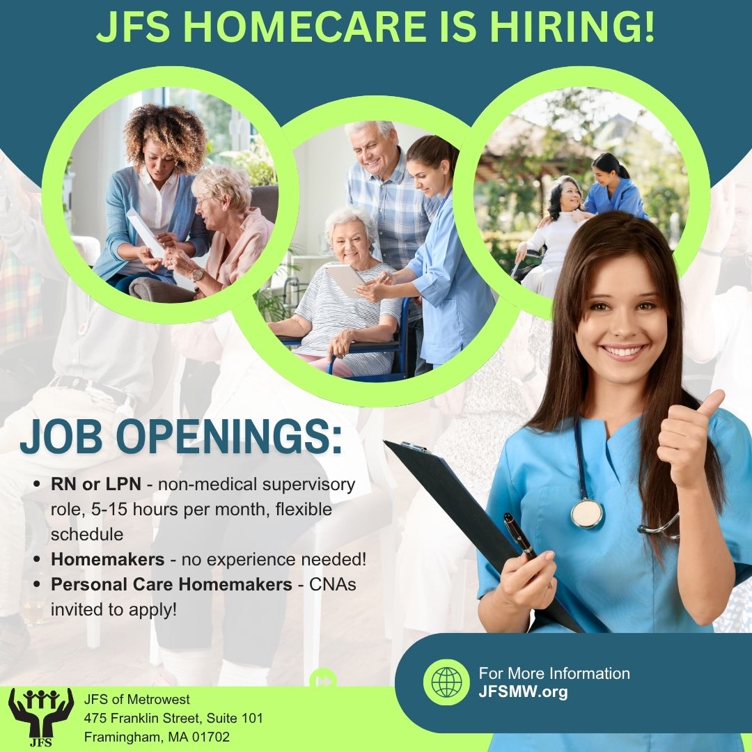 JFS is hiring! 💙
RN or LPN? Flexible, part-time work supporting older adults in their homes—perfect for retired or semi-retired nurses. Make a meaningful impact on your schedule.
Learn more: jfsmw.org/2025/10/27/jfs…
#NursingJobs #RN #LPN #Healthcare