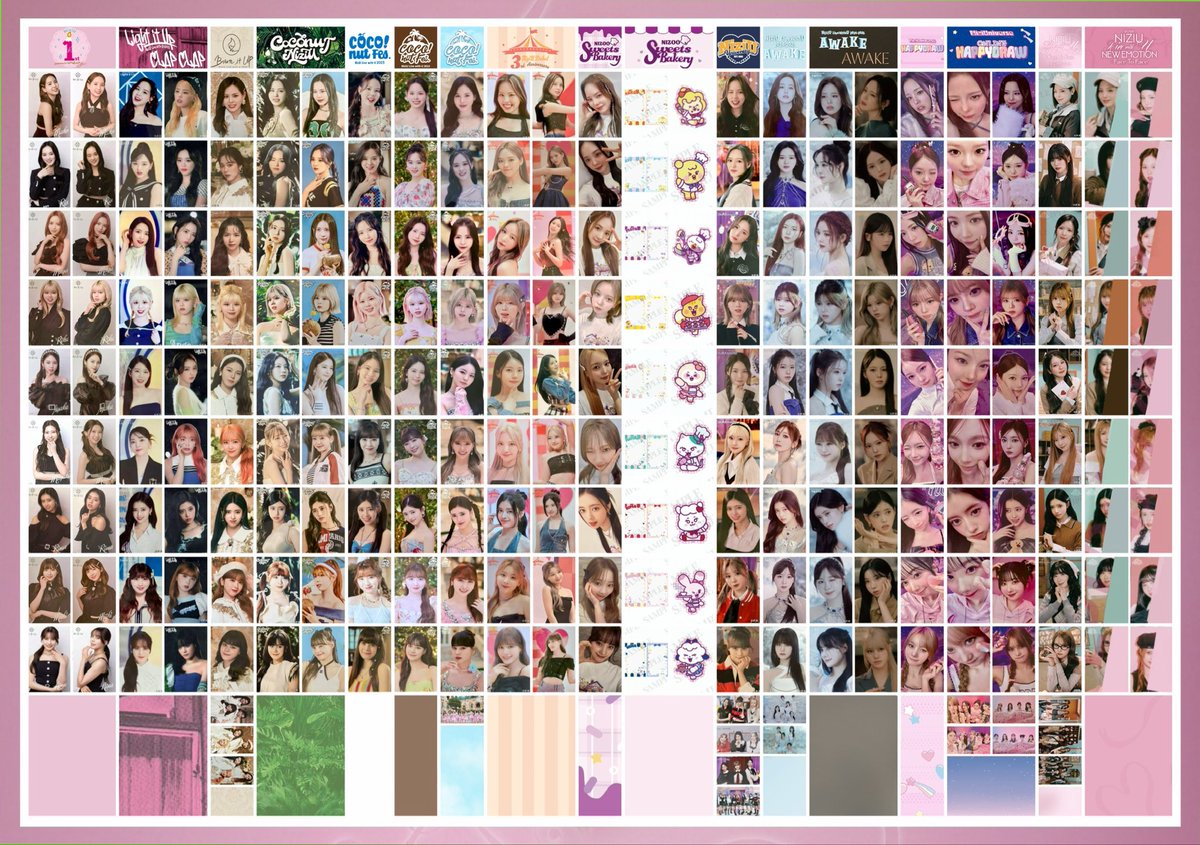 NiziU リスニングパーティー トレカ、ポストカードセット NiziU