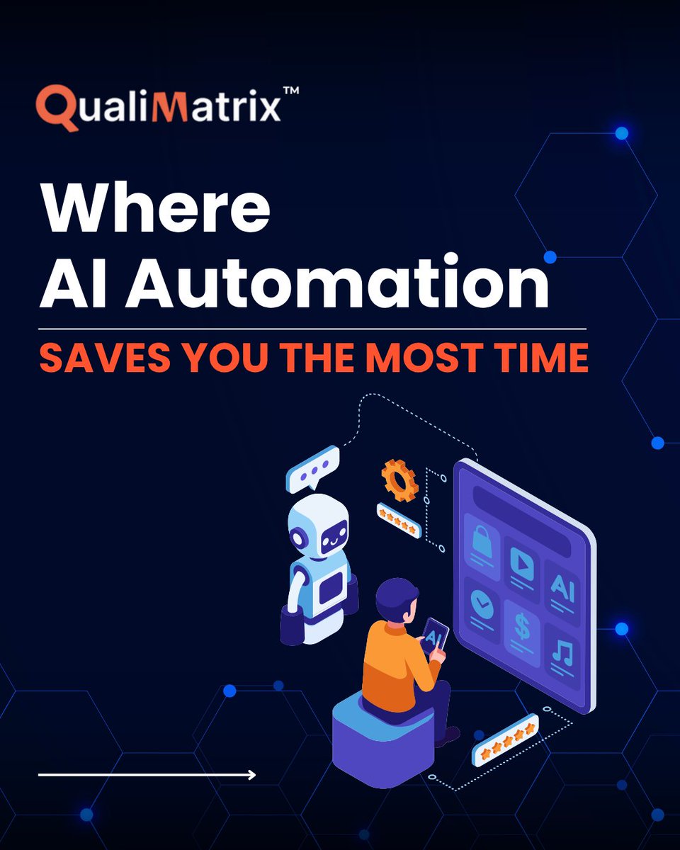 qualimatrix's tweet image. AI automation saves you time where it matters most.

Website :  qualimatrix.tech

#AIAutomation #AIForBusiness #Productivity #FutureOfWork #DigitalTransformation #AutomationTools #WorkSmarter #BusinessEfficiency #TechInnovation #TimeManagement #AIProductivity
