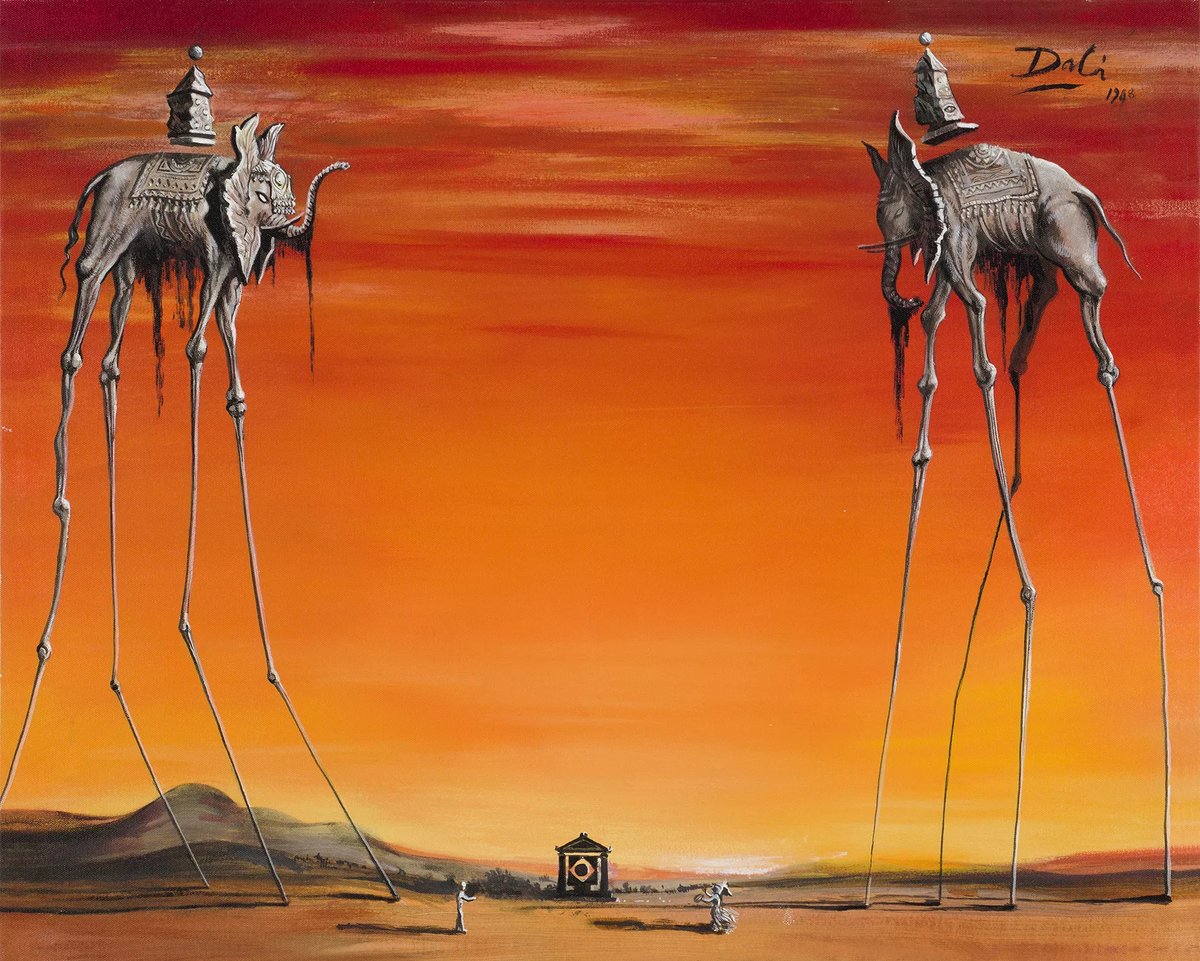 ArtGuide_db's tweet image. Salvador Dalí
The Elephants
