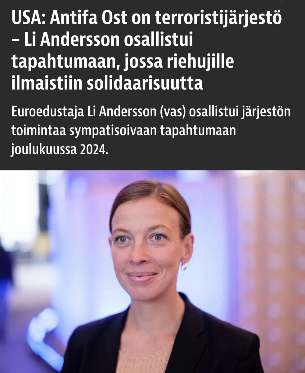 Vasemmistoliiton:
- MEP tsemppaa terroristeja.
- Nuorisojärjestön PJ levittää juutalaisvihaa ja haluaa pakkokollektivisointia.
- PJ kadonnut maanrakoon.

Onneksi eivät vaatineet pienempää verotusta tai pitäneet vääränlaista kravattia, olisi tullut kohu.
iltalehti.fi/politiikka/a/2…