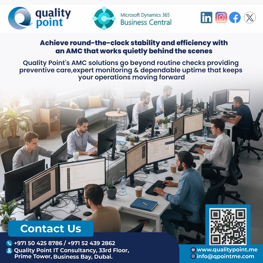 qualitypointdxb's tweet image. 𝗞𝗲𝗲𝗽 𝘆𝗼𝘂𝗿 𝗜𝗧 𝗶𝗻𝗳𝗿𝗮𝘀𝘁𝗿𝘂𝗰𝘁𝘂𝗿𝗲 𝗿𝘂𝗻𝗻𝗶𝗻𝗴 𝗲𝗳𝗳𝗶𝗰𝗶𝗲𝗻𝘁𝗹𝘆 &amp;amp; 𝘀𝗲𝗰𝘂𝗿𝗲𝗹𝘆 𝘄𝗶𝘁𝗵 𝗼𝘂𝗿 𝗔𝗠𝗖 𝘀𝘂𝗽𝗽𝗼𝗿𝘁. 

#BusinessCentral #MicrosoftDynamics #dynamics365 #microsoft #crm #digitaltransformation #cloud