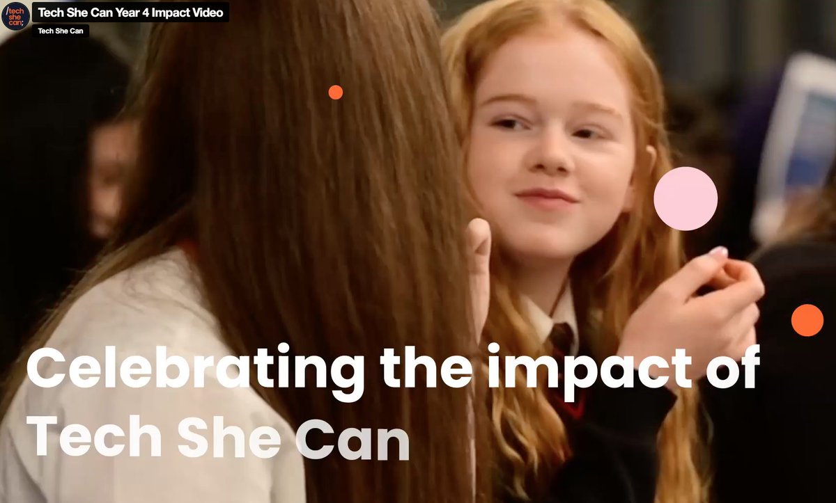 Tech_She_Can's tweet image. Here it is! Our story of 4 years of impact. From classrooms to careers, Tech  She Can is changing the future of tech. Watch, celebrate, and share. 
vimeo.com/1133788241?fl=…
#4YearsOfTechSheCan