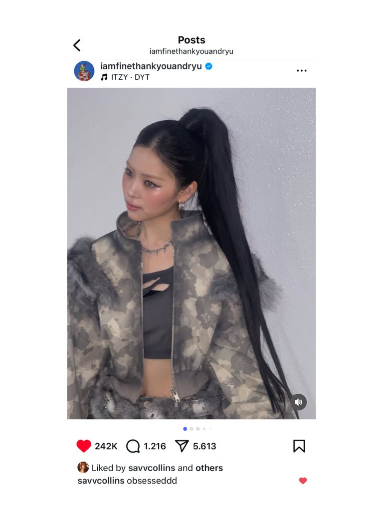 SRJ_Global's tweet image. GIRLSET Savanna liked and left a comment on #RYUJIN&apos;s latest Instagram post.

&quot;obsesseddd&quot;
