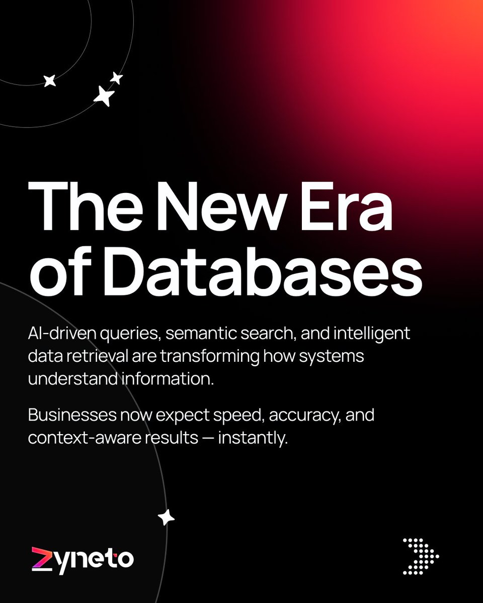 zyneto's tweet image. AI queries + vector search = the future of data.
Zyneto is building for it. 🚀
#AI #VectorSearch #DataTech #Zyneto