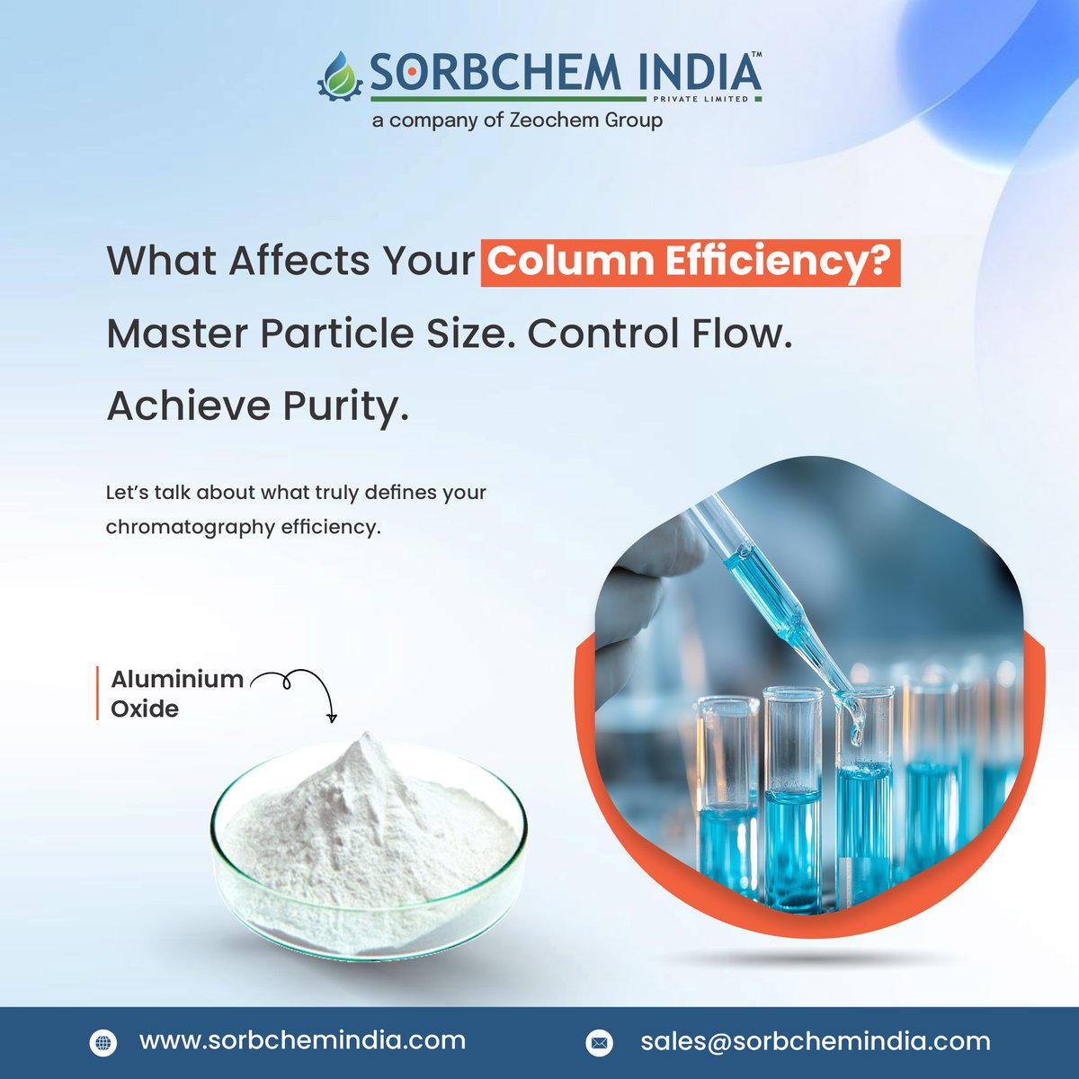 SorbchemIndia's tweet image. Getting 99% purity isn’t just about the column — it’s about the science behind the flow.

Learn more: column-chromatography.com

#ColumnChromatography #ChromatographyTips #SeparationScience #LaboratoryTech #ChemicalAnalysis #RAndD #PurityMatters