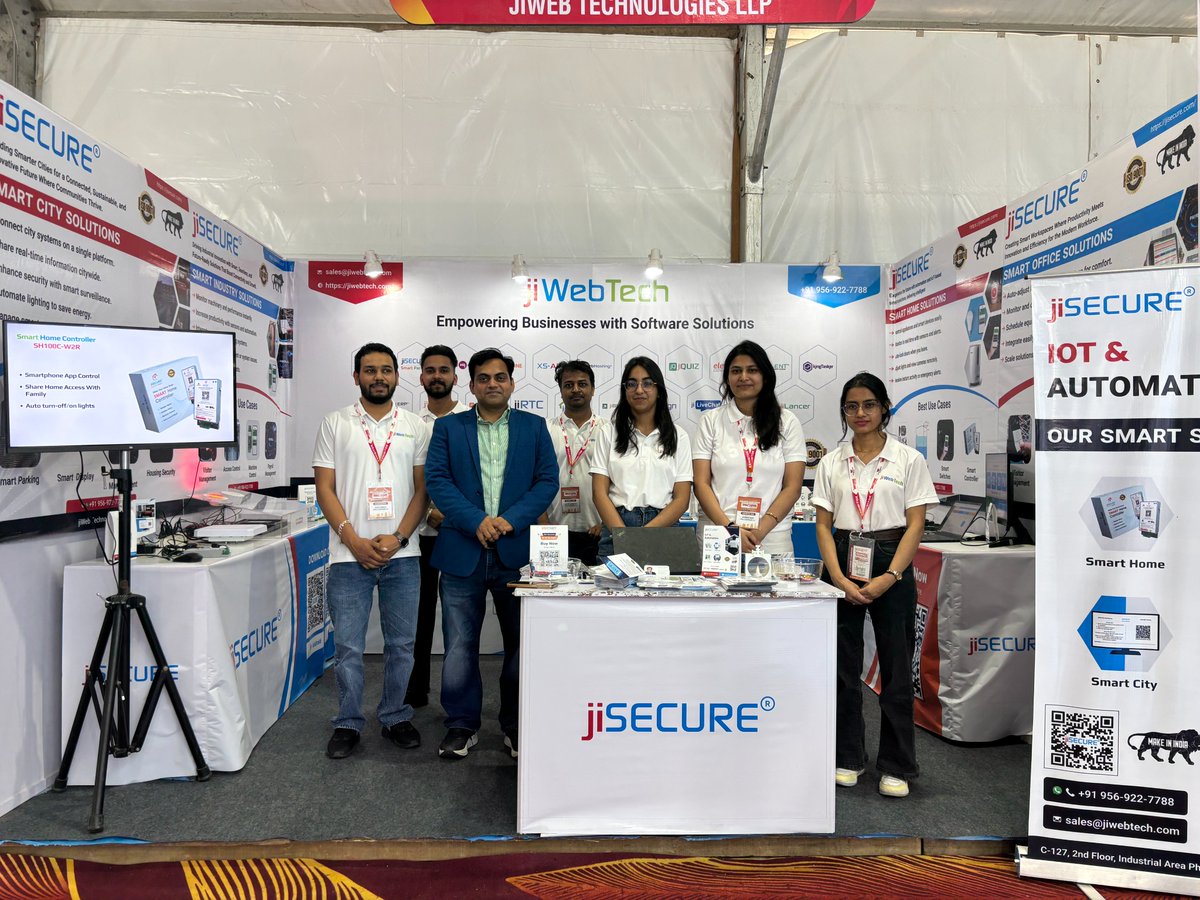 jiWebTech's tweet image. Day 4 at MACHMA Expo 2025 – A Grand Finish for jiSECURE!

The final day wrapped up with incredible energy as visitors, tech enthusiasts, and industry leaders explored our smart automation innovations. 

#jiSECURE #SmartSolutions #SmartHome #SmartCity #SmartOffice #SmartIndustry