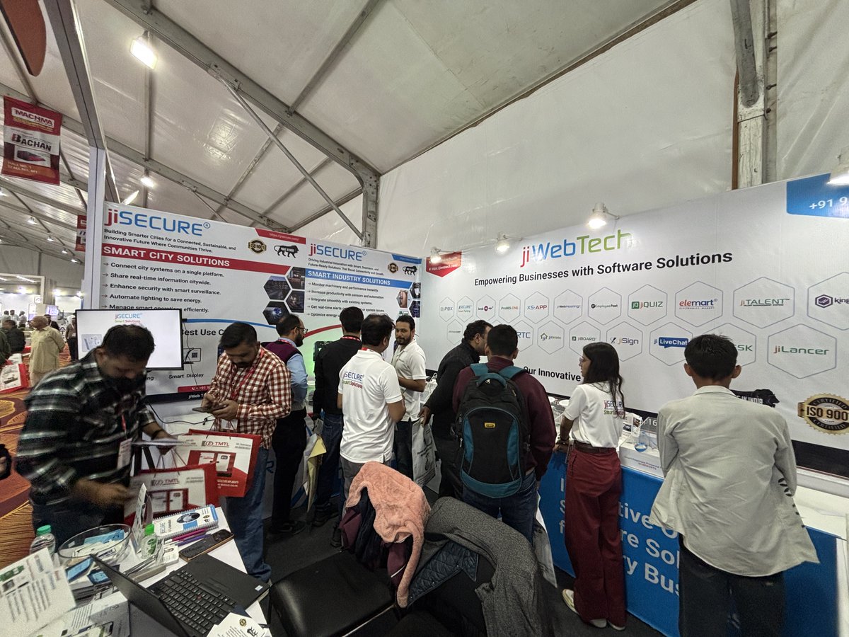 jiWebTech's tweet image. Day 4 at MACHMA Expo 2025 – A Grand Finish for jiSECURE!

The final day wrapped up with incredible energy as visitors, tech enthusiasts, and industry leaders explored our smart automation innovations. 

#jiSECURE #SmartSolutions #SmartHome #SmartCity #SmartOffice #SmartIndustry