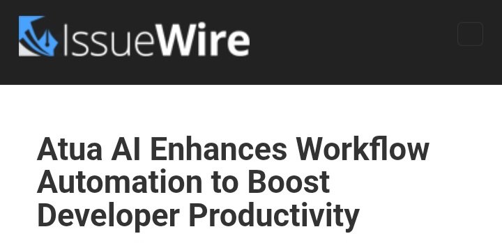 AtuaAI's tweet image. Atua AI enhances workflow automation to boost developer productivity across decentralized networks. 

Read more: issuewire.com/atua-ai-enhanc…