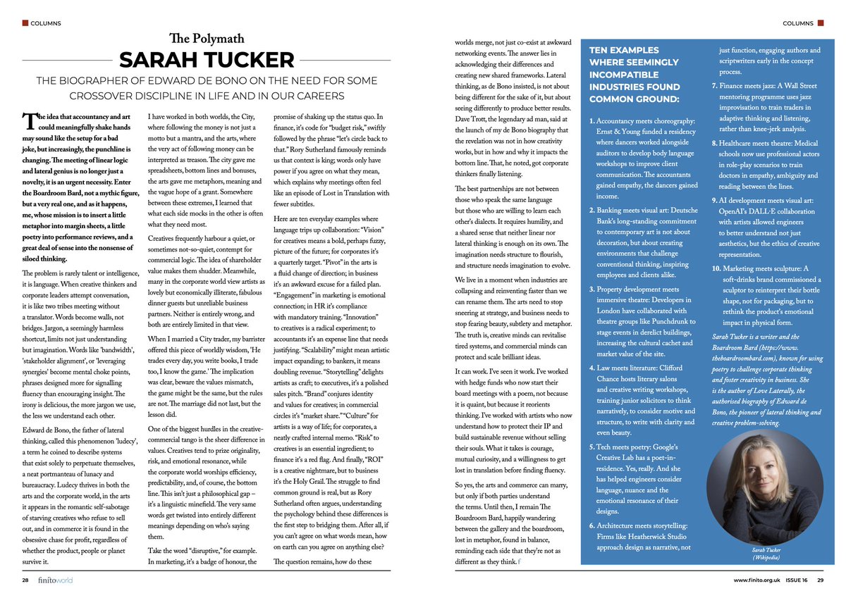 Really good example we ought to circulate to every client.
'Creativity' explained in business language, not just arty-farty.