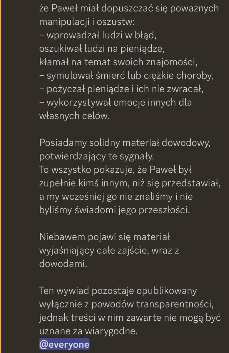 mamiczi's tweet photo. Oficjalne stanowisko chłopaków co do podcastu🚨 https://t.co/qoNxaXBZED